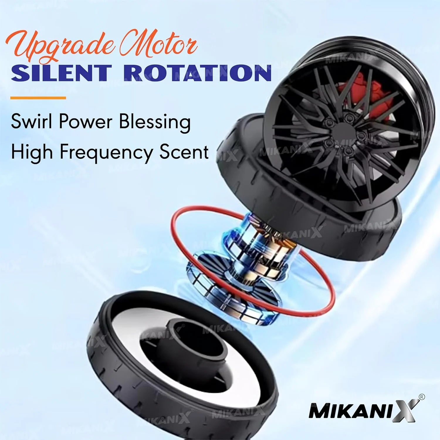 Universal Car Speed Wheel Hub Perfume Air Freshener 360° Rotating Car