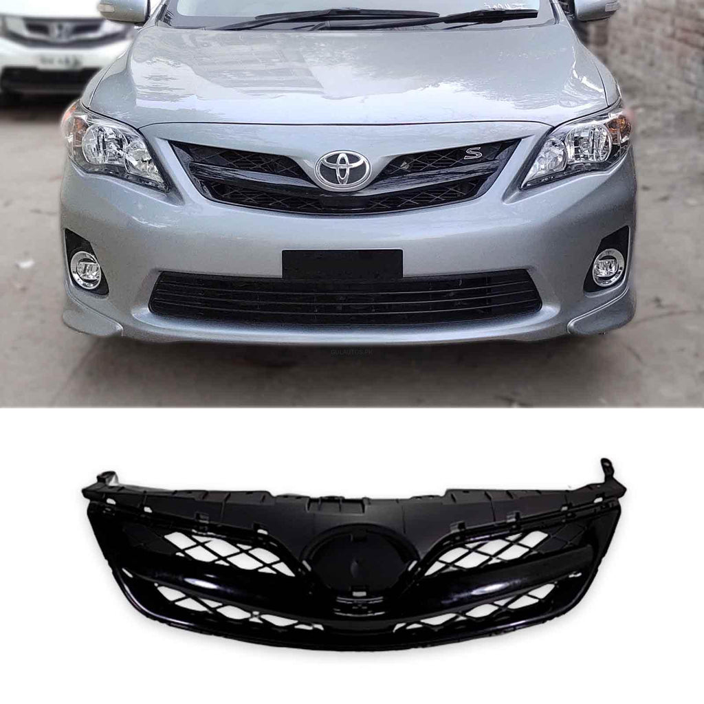 Toyota Corolla Black Canadian Grille – Model 2012-2014 | Front ABS(Plastic) Grille