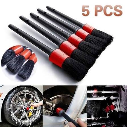 Car Detailing Brush For Cleaning Dashboard, Interior, Exterior 5 Pcs Set